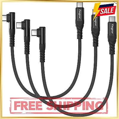 $18.49 • Buy Short USB C To USB C Cable - 3 Pack 30Cm 60W USB 2.0 Type C Charger Fast Chargin