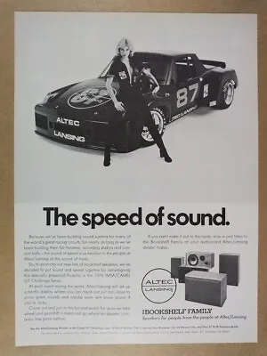 1976 Altec Lansing Porsche 914/6 Camel GT Race Car Photo Vintage Print Ad • $9.99