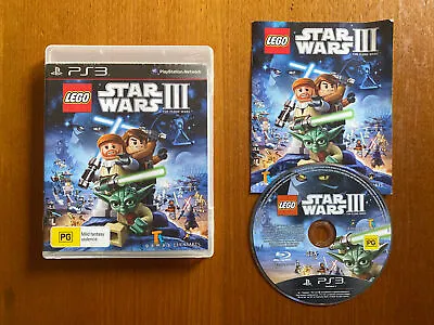 Lego Starwars Iii: The Clone Wars (pg) Ps3 Includes Manual Pal Oz Seller • $19.99