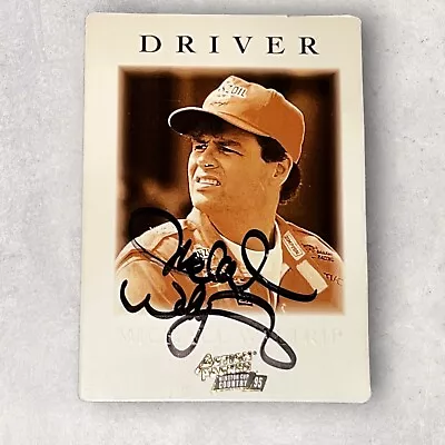 Michael Waltrip DAYTONA 500 WINNER VINTAGE NASCAR Signed ACTION PACKED 1995 Card • $3.50
