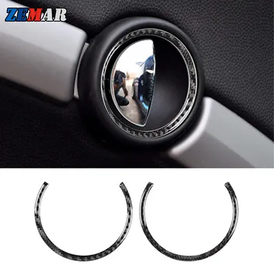 Carbon Fiber Interior Door Handle Cover Decor Trim For Mini Cooper R55 R56 R57 • $9.89