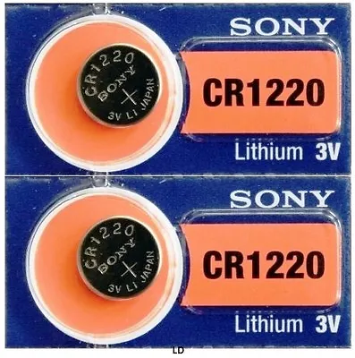 CR 1220 SONY / MURATA LITHIUM BATTERIES (2 Piece) 3V Watch Authorized US Seller  • $2.68