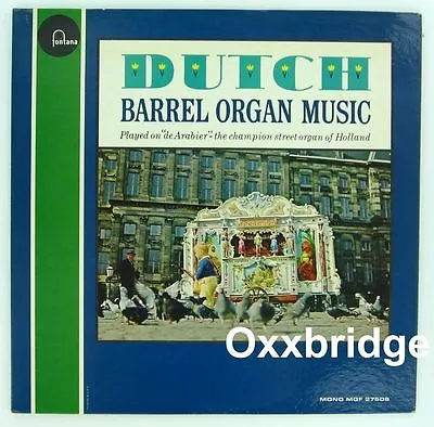 DE ARABIER Dutch Barrel Organ Music LP Street Piano Grinder FONTANA 1960 NM • $18