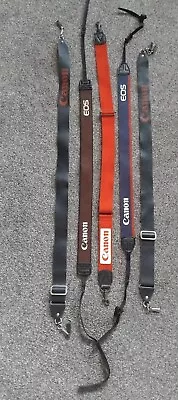 Job Lot Of  5 Canon Black Brown Blue Red Neck Straps For Canon Cameras • £5.99