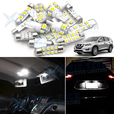 White LED Interior Map Dome Light Package Kit For Nissan Rogue 2008 - 2019 2020 • $11.99