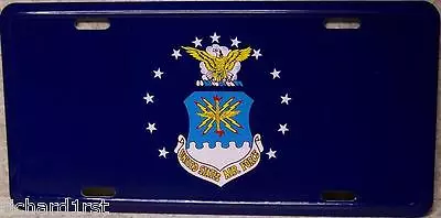 Aluminum Military License Plate U S Air Force Logo NEW • $17.50