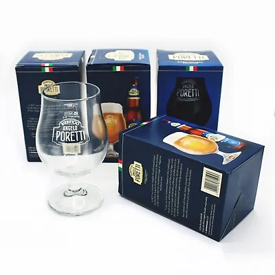 4 X Birrificio Angelo Poretti Half Pint Goblet Glass Brand New Boxed Man Cave • £16.45