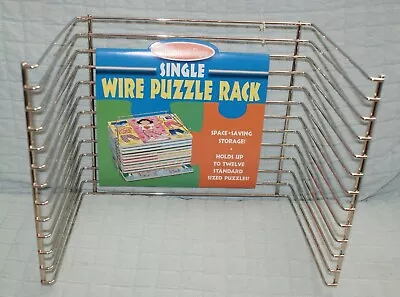 Melissa & Doug Wire Puzzle- Storage Rack #1018-Hold 12 Puzzles New Fast Shipping • $15.99