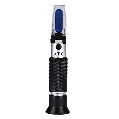 New Practical Wort Refractometer Fruit Tester Honey Tester ATC Design Aluminum • £23.06