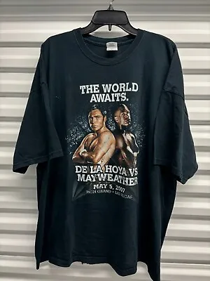 Floyd Mayweather Shirt Vs Oscar De La Hoya 2007 Men's Size 3XL Black • $29.99