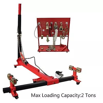 INTBUYING®Auto Body Frame Puller Straightener W/ Clamps Max. Loading 2 Tons • $1573.39