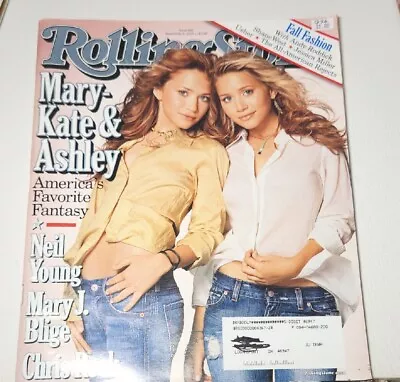 September 2003 Rolling Stone Magazine Mary Kate & Ashley Neil Young MaryJ. Blige • $8.99