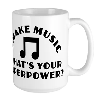 CafePress I Make Music Coffee Mug Large 15 Oz. White Coffee Cup (261114828) • $20.99