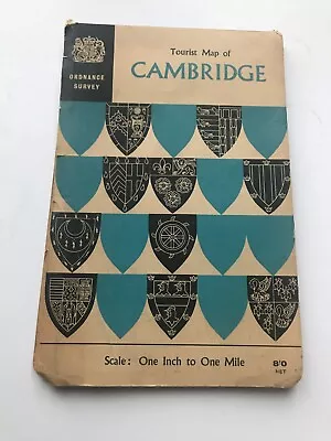 Ordnance Survey Of Great Britain Tourist Map Of Cambridge 1965 • £2.99