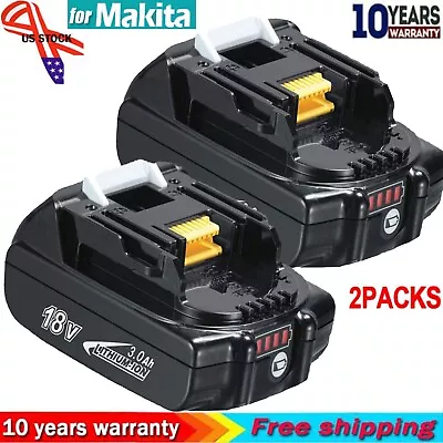 2PACK BL1815 Replacement For Makita 18V Lithium-Ion Battery BL1820 3.0Ah • $38.99