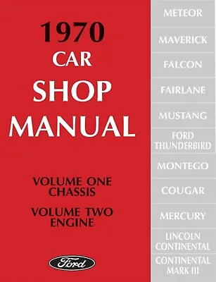 1970 Ford Car Shop Manual (5 Vol Set) • $71.35