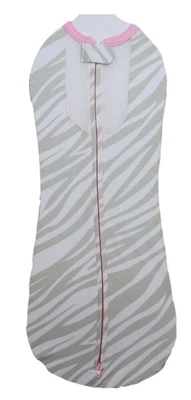$5.95 • Buy WOOMBIE AIR -Baby-Cocoon-Swaddle-Blanket - Zebra With Pink Trim - PreOwned