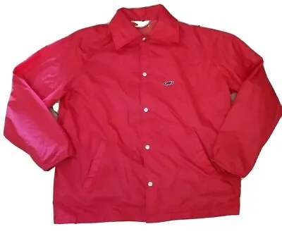 K-mart Turtle Red Warm Up Water Repellent  Jacket Size Large Vintage Old Read ⬇️ • $59.01