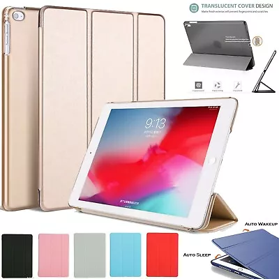 Leather Slim Translucent Case For IPad Air 2 2nd Gen 2014 Stand Back Smart Cover • £6.98