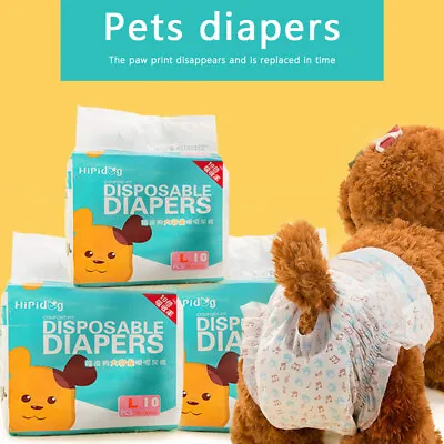 Pet Dog Puppy Nappy Diapers Male Dogs Disposable Sanitary Wraps Pants Underpants • $14.15