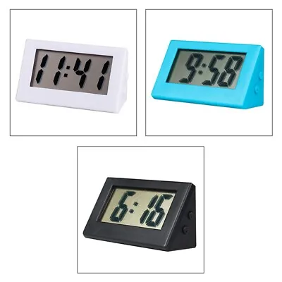 £4.99 • Buy Digital LCD Tabletop Clock Car Vehicle Dashboard Clock Desk Time Small Clock UK
