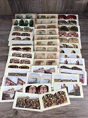 40 Vintage Antique Stereoview Stereoscope Card Lot • $29.99