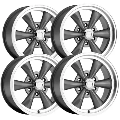 (Set Of 4) Vision 141 Legend 6 17x8 6x5.5  +19mm Gunmetal Wheels Rims 17  Inch • $643.96