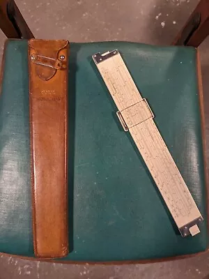 Keuffel & Esser Vintage Slide Ruler K&E 5'' Slide Rule Leather Case 4097D • $22.95