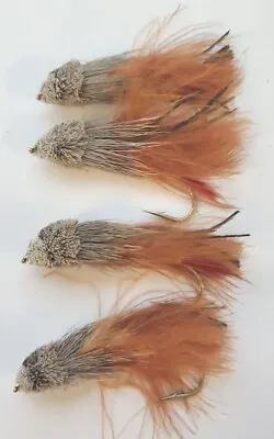 Brown Marabou Muddler Minnow Classic Streamer Fly Fishing Fly Various Hook Sizes • $3.95