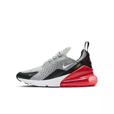 NIKE AIR MAX 270 GS US 7Y Smoke Grey Trainers Shoes Women’s Size US 8.5 NEW ✅ • $120