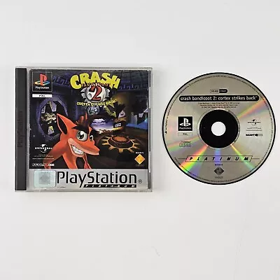 Crash Bandicoot 2 Cortex Strikes Back PlayStation 1 PS1 No Manual Video Game • £12.99