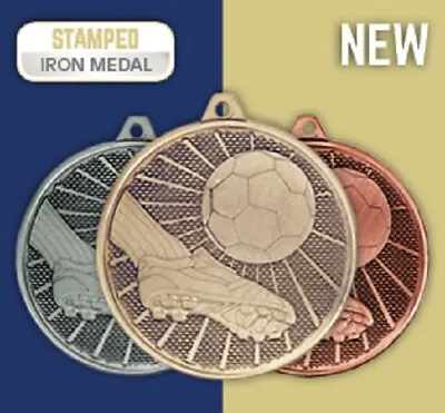 Football Medals With Ribbons PACKS OF 1/5/10/15/20 *FREE ENGRAVING* • £4.49