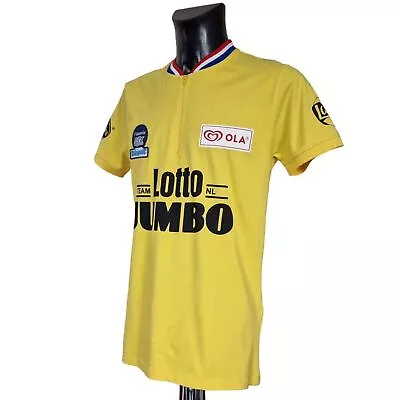 Joop Zoetemelk Signature Lotto Jumbo Team Yellow Cycling Jersey. Size: L Xl • $24.48