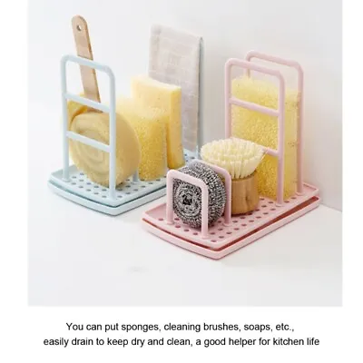 $10.88 • Buy Sink Organizer DIY Kitchen Utensil Holder Sponge Drainer Caddy Dish Towel Holder