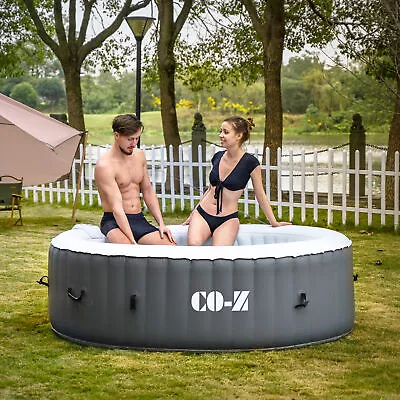 Inflatable Hot Tub Spa Portable 130 Air Jet W Pump And Cover 5 To 7 Person New • $349.99