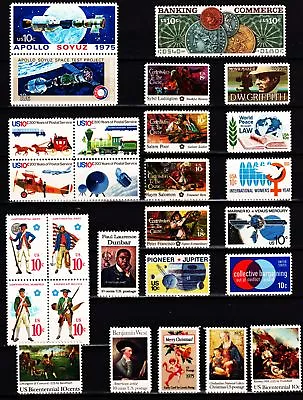 1975 Commemorative Year Set   (28 Stamps) - MNH • $4.45