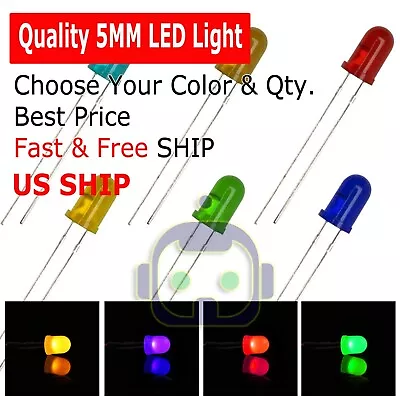 New 3mm 5mm 8mm 10mm LED Light Emitting Diodes Clear White Red Blue Green Lights • $1.95