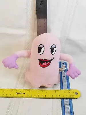 2005 Pac Man Pinky The Ghost 6  Plush Namco Toy Factory 25th Anniversary • $24.44