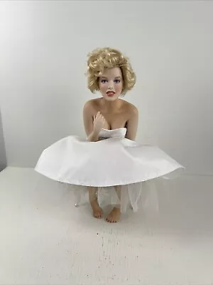 Vintage Marilyn Monroe Franklin Mint Porcelain Portrait Doll Seated • $149.93