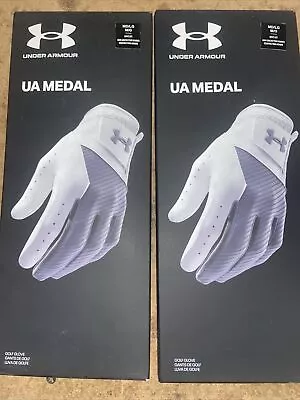 Under Armour Medal Golf Gloves . 2 X Gloves. Size Medium/Large • £17.50