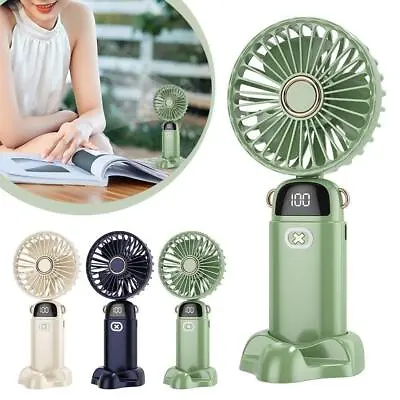 Portable Mini Hand-held Fan Folding Desk Fan Cooler Cooling USB Rechargeable Fan • £2.49