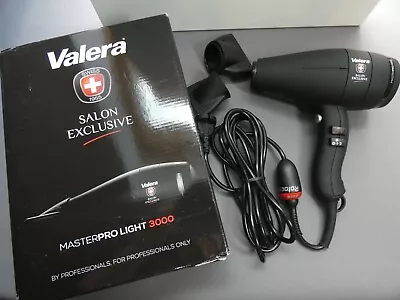 New VALERA Masterpro Light 3000 Salon Hairdryer - Black- Damaged Box • £86.39