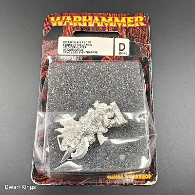 Games Workshop Warhammer Dwarf Slayer Lord Sealed 2004  • £59.99