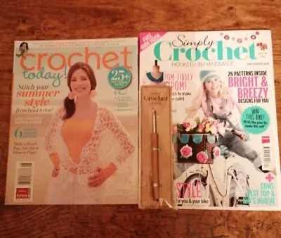 $12.31 • Buy Simply Crochet Magazine Issue 17 And Crochet Today July Aug 2011 Bundle