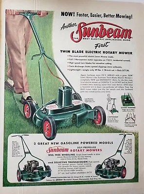 Lot 3 Vintage Lawn Mower Print Ads Moto-Mower Sunbeam Toro • $34.99