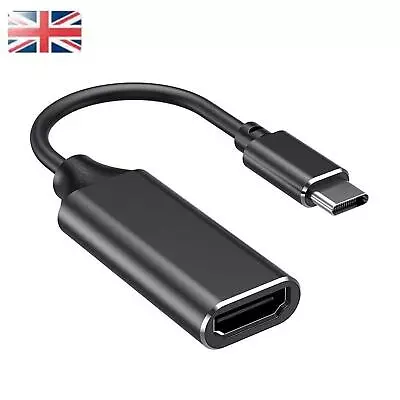 Plug&Play USB 3.1 Cable Type-C To HDMI Adapter Phone PC Laptop Tablet To TV HDTV • £10.74