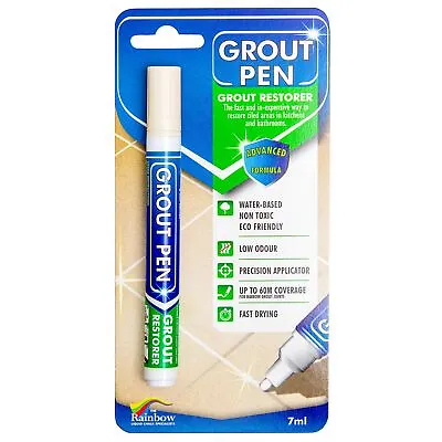 Grout Pen Ivory Tile Paint Marker: Waterproof Tile Grout Colorant And Sealer Pen • $12