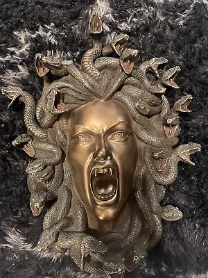 Medusa Head Wall Plaque Décor Statue • $80