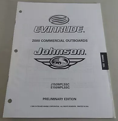 Parts Catalog Johnson Evinrude Outboard J150WPLSSC | E150WPLSSC Stand 2000 • $21.18