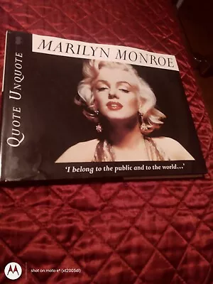Marilyn Monroe Quote Unquote By Janice Anderson • $15